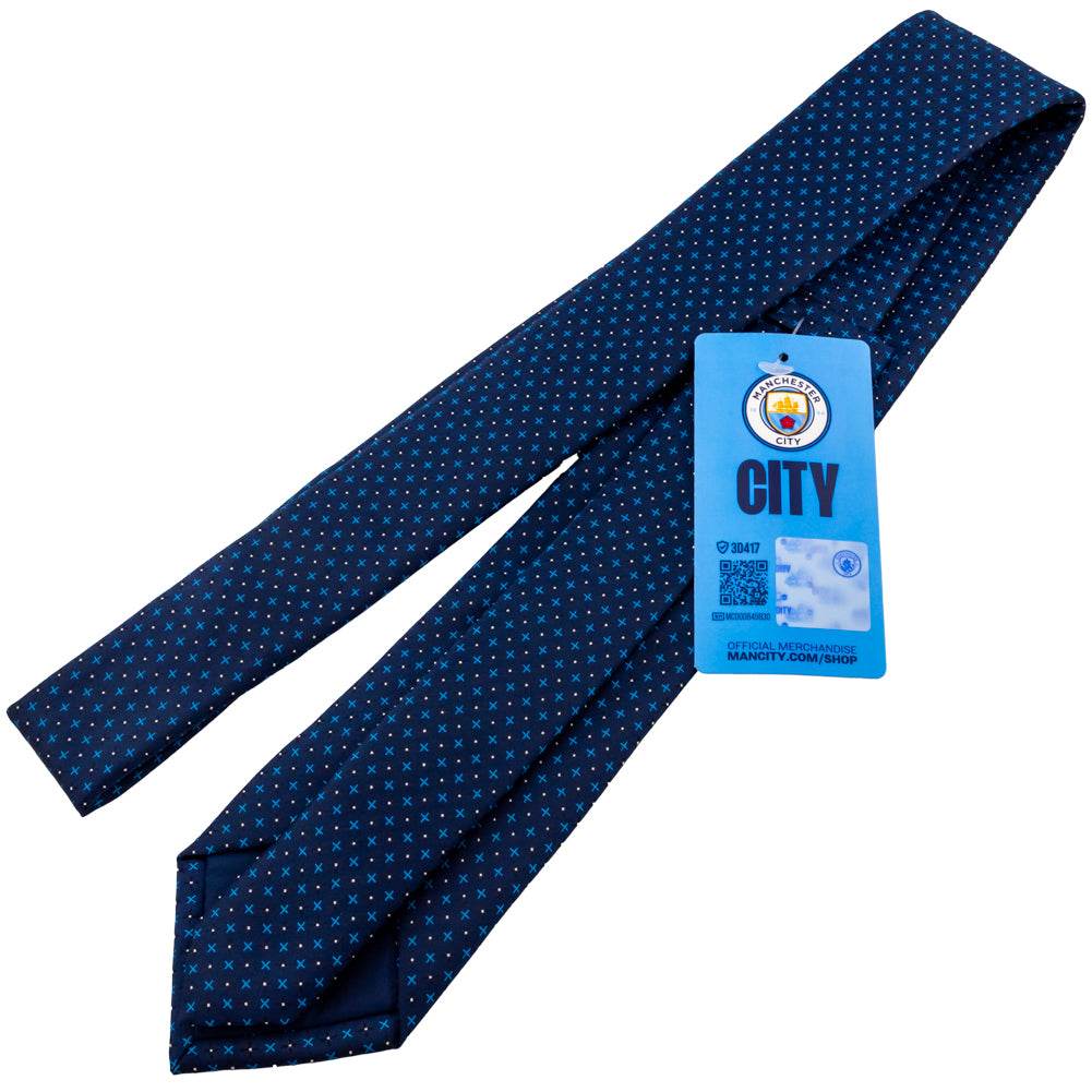 Manchester City FC Navy Blue Tie - Gift Arch
