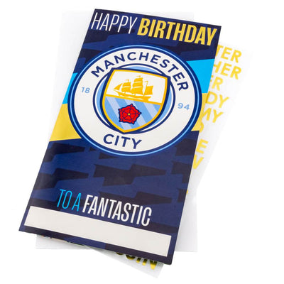 Manchester City FC Personalised Birthday Card - Gift Arch