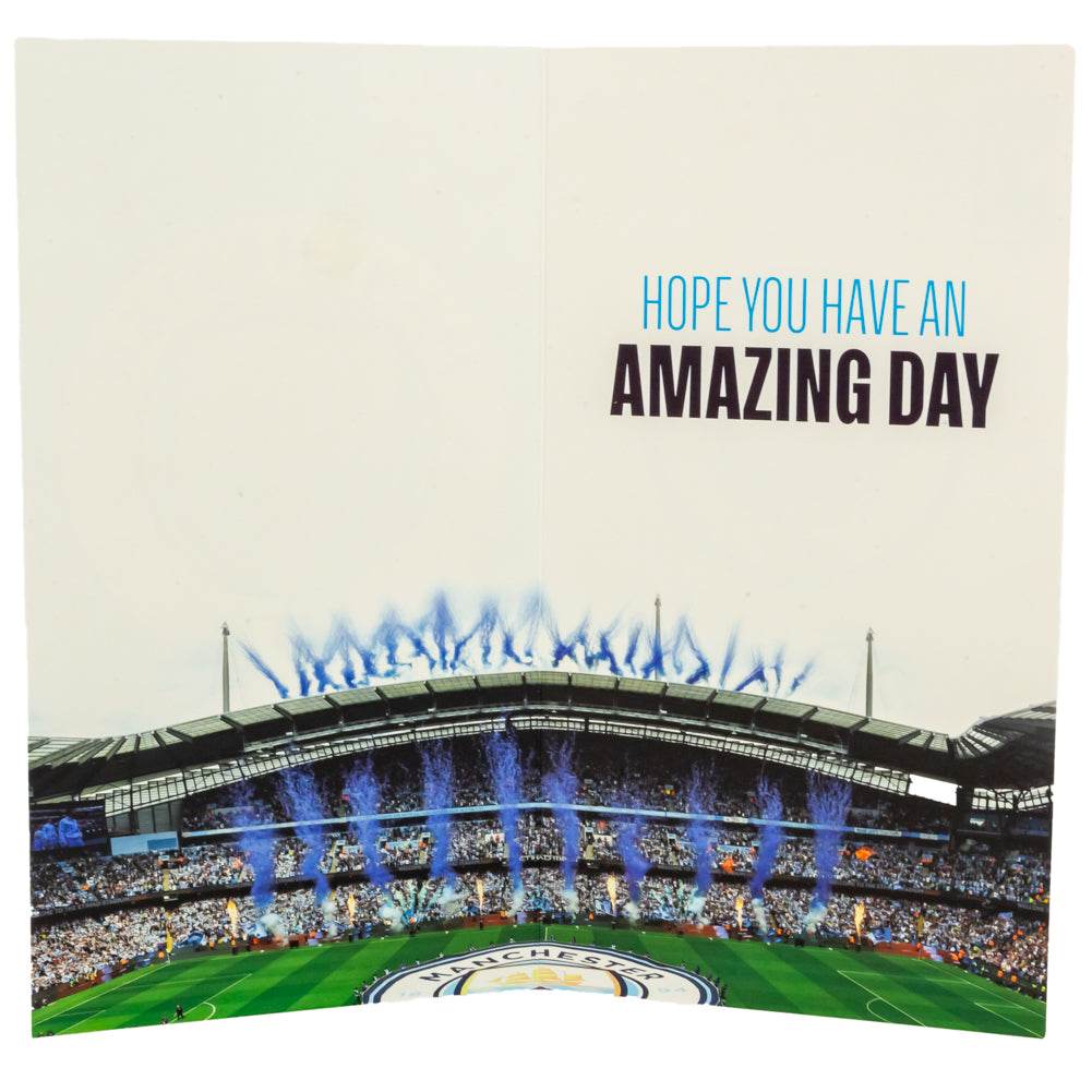 Manchester City FC Personalised Birthday Card - Gift Arch