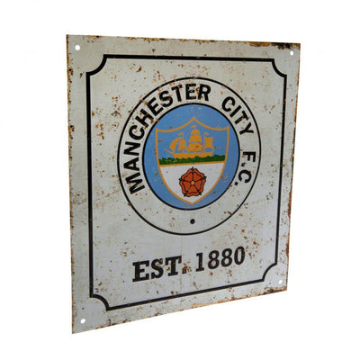 Manchester City FC Retro Logo Sign - Gift Arch