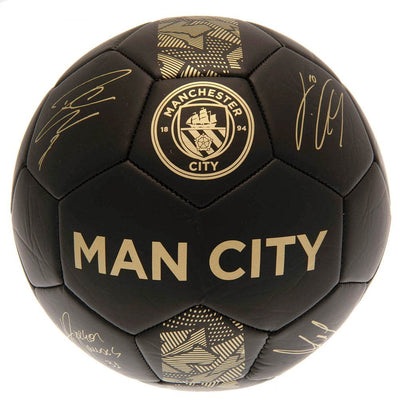 Manchester City FC Sig Gold Phantom Football - Gift Arch