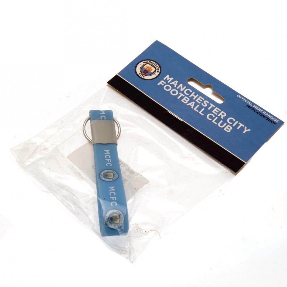 Manchester City FC Silicone Keyring - Gift Arch