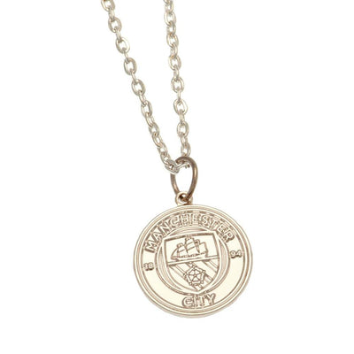 Manchester City FC Silver Plated Boxed Pendant - Gift Arch