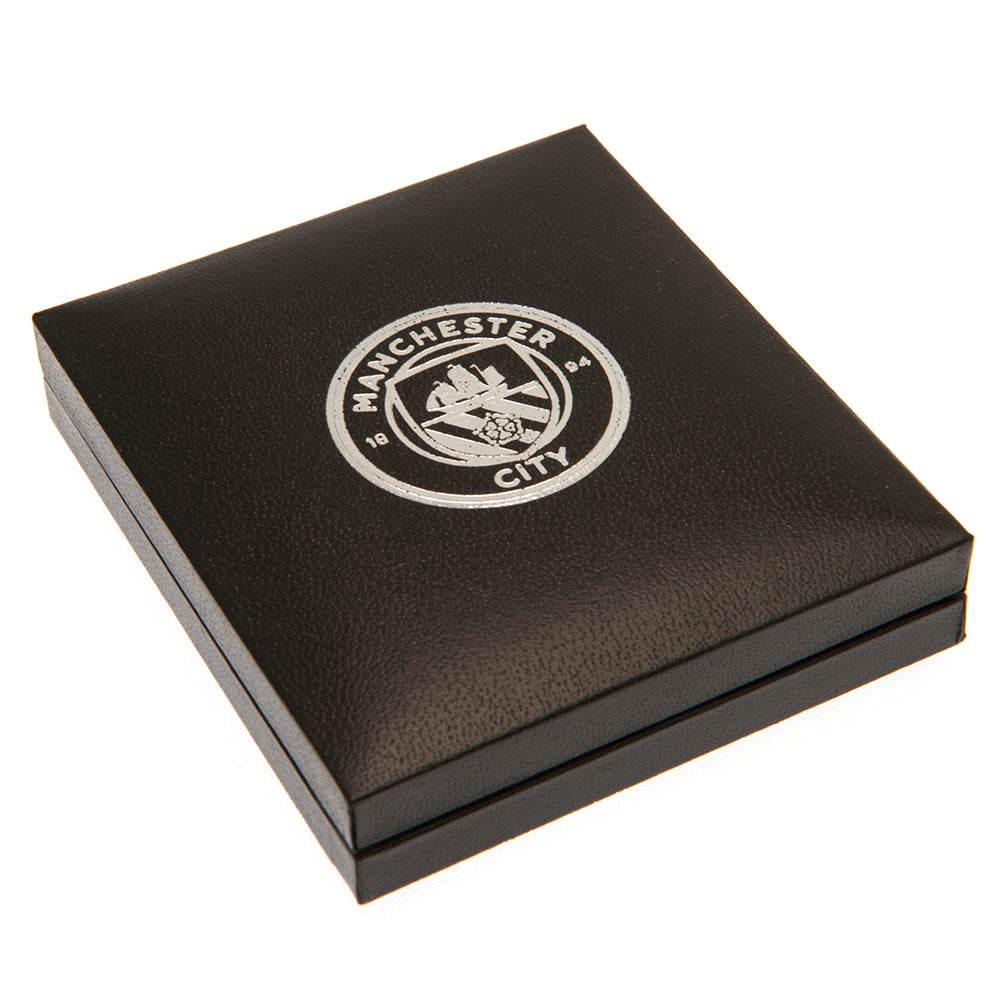 Manchester City FC Silver Plated Boxed Pendant - Gift Arch
