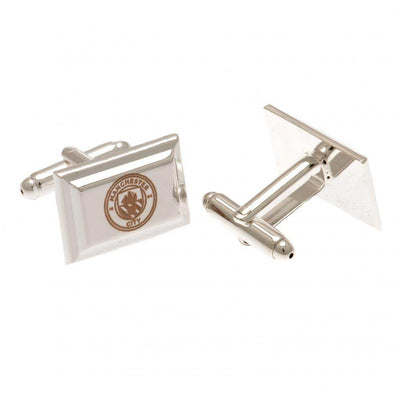 Manchester City FC Silver Plated Cufflinks - Gift Arch