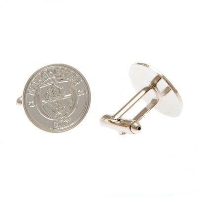 Manchester City FC Silver Plated Formed Cufflinks - Gift Arch