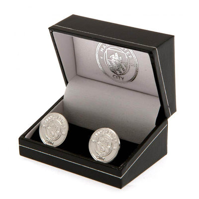 Manchester City FC Silver Plated Formed Cufflinks - Gift Arch