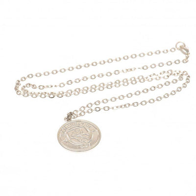 Manchester City FC Silver Plated Pendant & Chain - Gift Arch