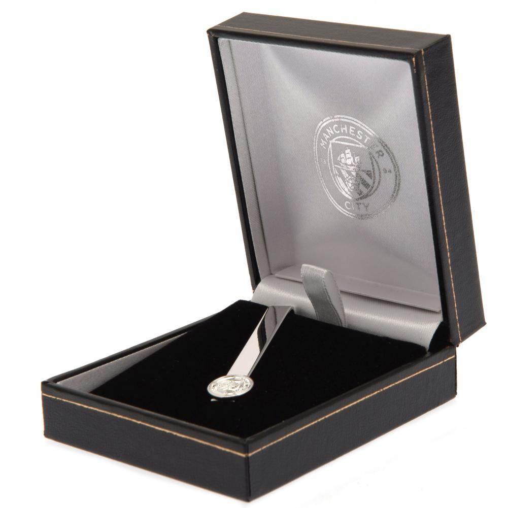 Manchester City FC Silver Plated Tie Slide - Gift Arch