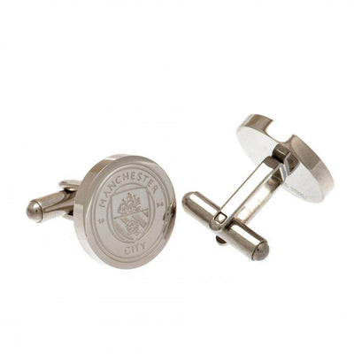 Manchester City FC Stainless Steel Formed Cufflinks - Gift Arch