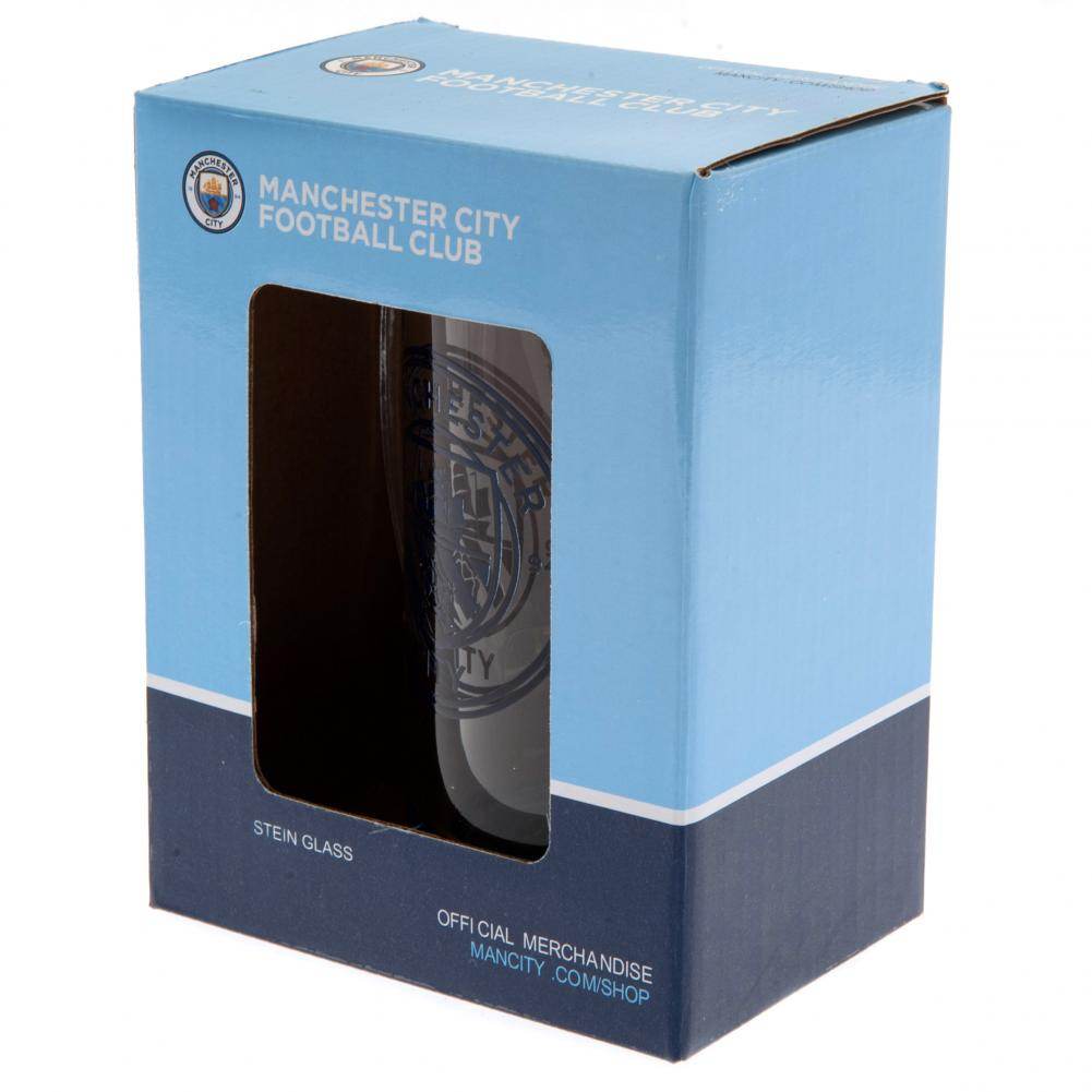 Manchester City FC Stein Glass Tankard - Gift Arch