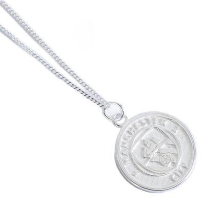 Manchester City FC Sterling Silver Pendant & Chain - Gift Arch