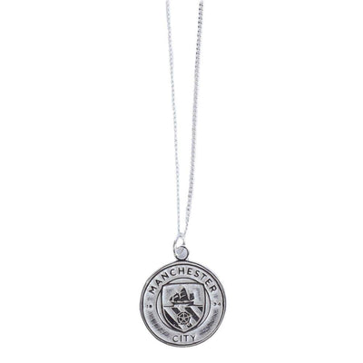 Manchester City FC Sterling Silver Pendant & Chain - Gift Arch