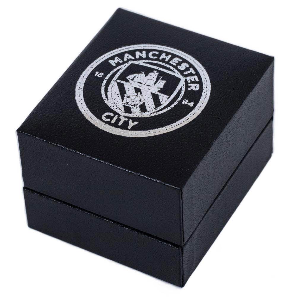 Manchester City FC Sterling Silver Stud Earring - Gift Arch
