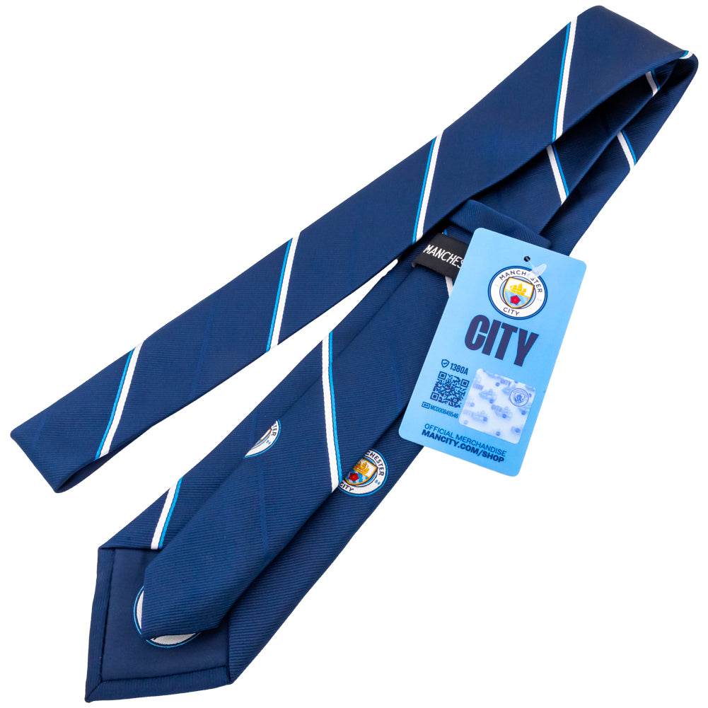 Manchester City FC Stripe Tie - Gift Arch