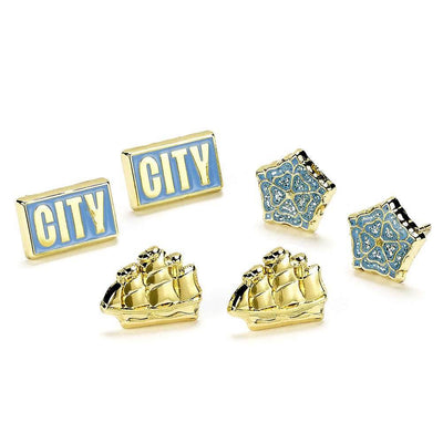 Manchester City FC Stud Earring Set - Gift Arch