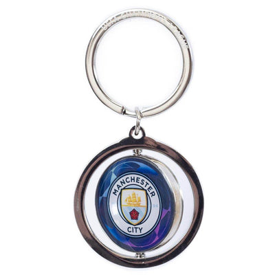 Manchester City FC UCL Spinner Keyring - Gift Arch