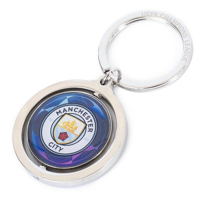 Manchester City FC UCL Spinner Keyring - Gift Arch