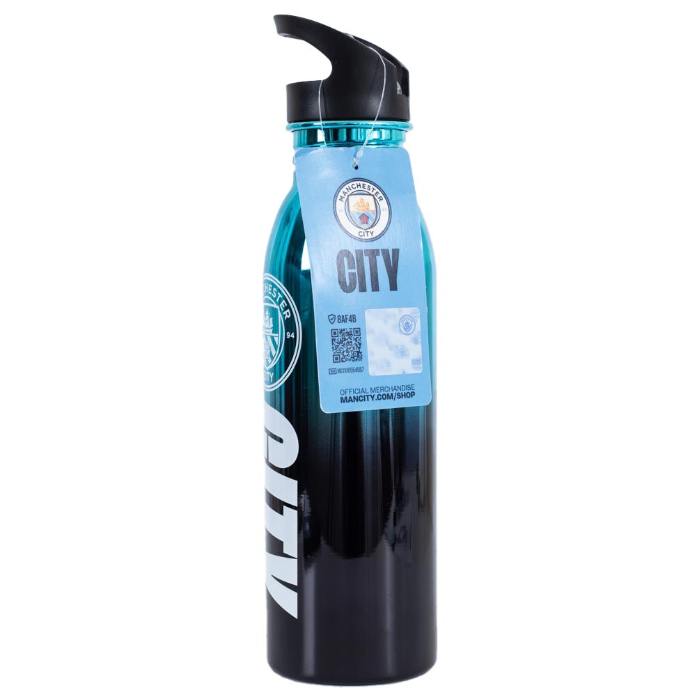 Manchester City FC UV Metallic Drinks Bottle - Gift Arch