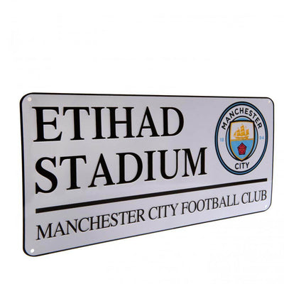 Manchester City FC White Street Sign - Gift Arch