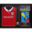 Manchester United FC 1999 Solskjaer & Sheringham Signed Shirt & Medal (Framed) - Gift Arch