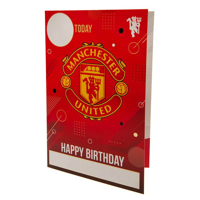 Manchester United FC Birthday Card With Stickers - Gift Arch