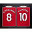 Manchester United FC Bruno Fernandes & Rashford Signed Shirts (Dual Framed) - Gift Arch