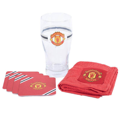 Manchester United FC Core Stripe Mini Bar Set - Gift Arch