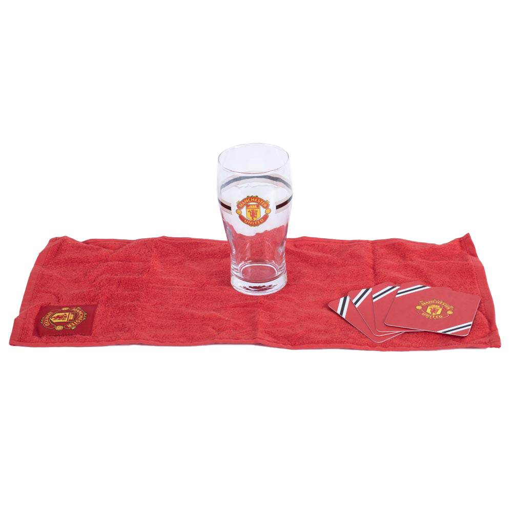 Manchester United FC Core Stripe Mini Bar Set - Gift Arch