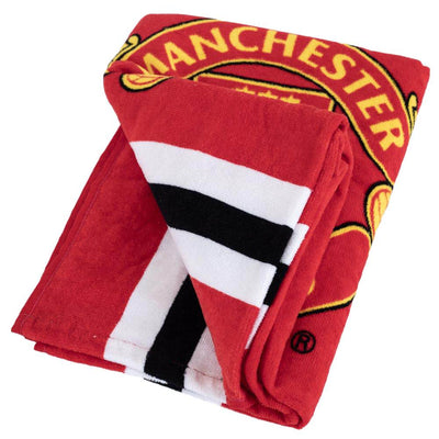 Manchester United FC Core Stripe Towel - Gift Arch