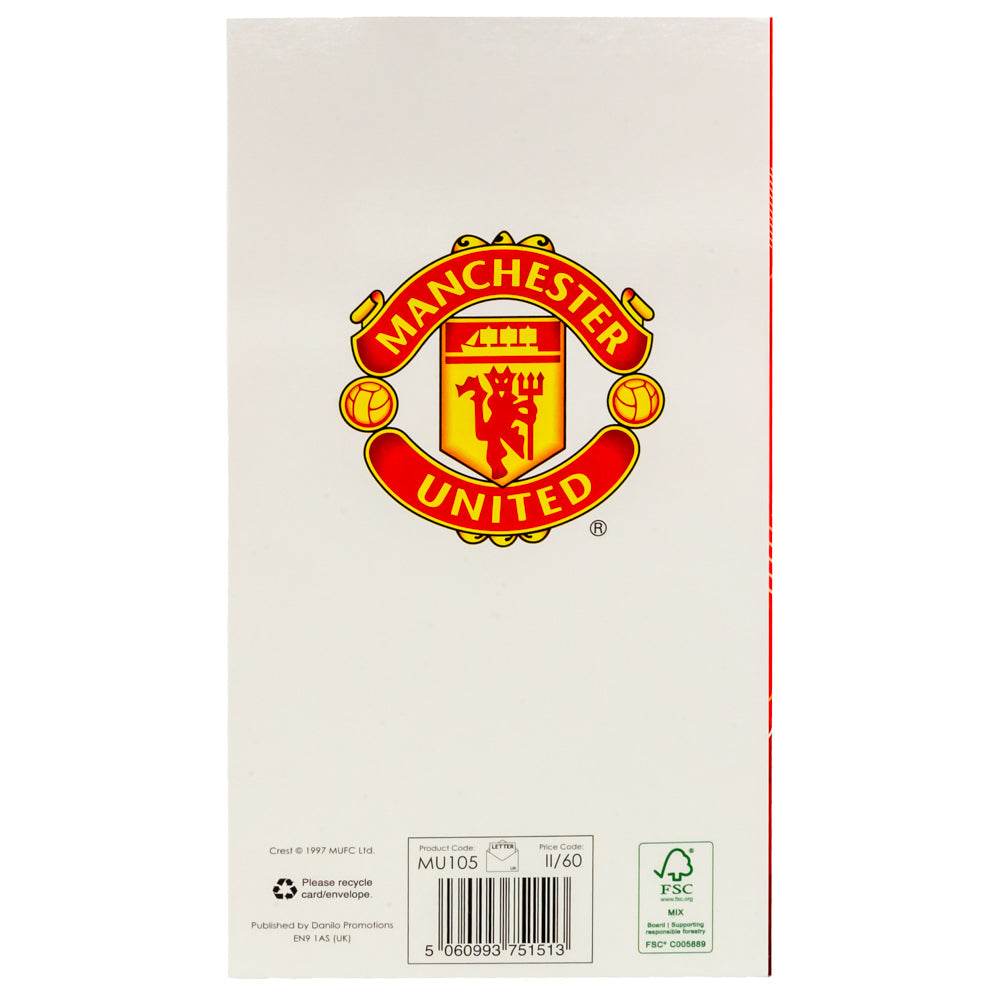 Manchester United FC Dad Birthday Card - Gift Arch