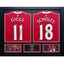 Manchester United FC Giggs & Scholes Signed Shirts (Dual Framed) - Gift Arch
