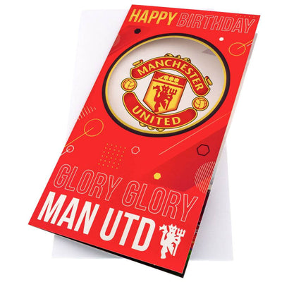 Manchester United FC Glory Glory Birthday Card - Gift Arch
