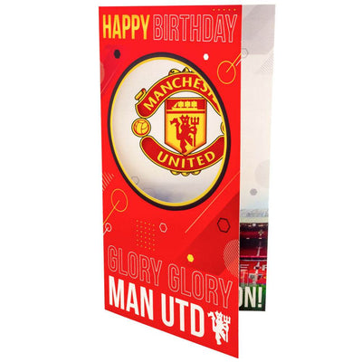 Manchester United FC Glory Glory Birthday Card - Gift Arch
