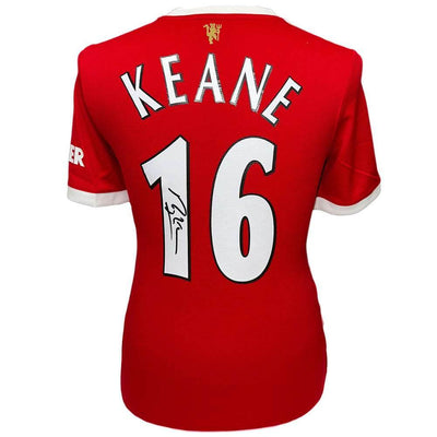 Manchester United FC Keane Signed Shirt - Gift Arch