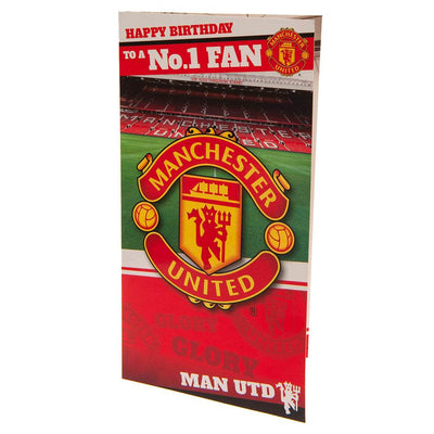 Manchester United FC No. 1 Fan Birthday Card - Gift Arch