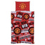 Manchester United FC Patch Single Duvet Set - Gift Arch