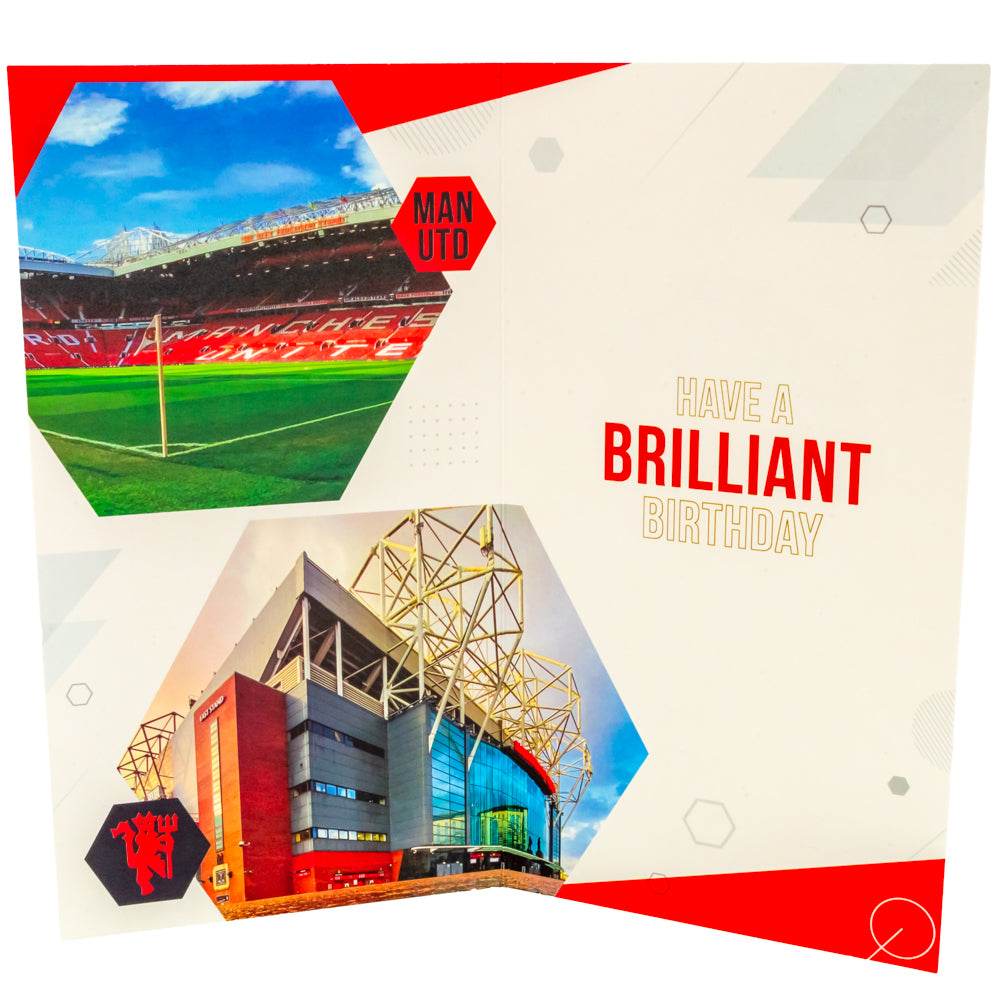Manchester United FC Personalised Birthday Card - Gift Arch