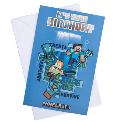 Minecraft Birthday Card - Gift Arch