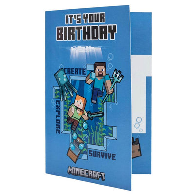 Minecraft Birthday Card - Gift Arch