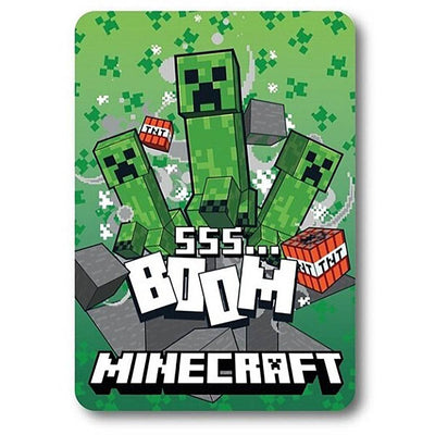 Minecraft Boom Fleece Blanket - Gift Arch
