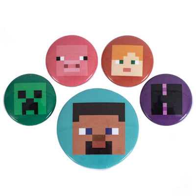 Minecraft Button Badge Set - Gift Arch