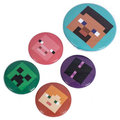 Minecraft Button Badge Set - Gift Arch