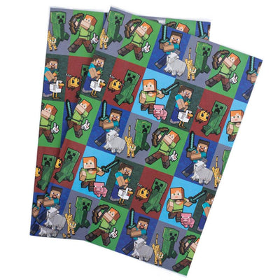 Minecraft Characters Gift Wrap - Gift Arch