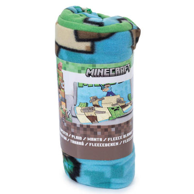 Minecraft Survival Mode Fleece Blanket - Gift Arch