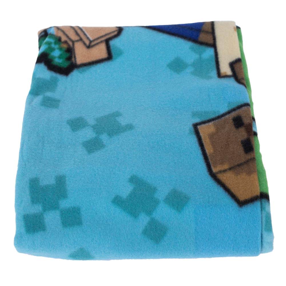 Minecraft Survival Mode Fleece Blanket - Gift Arch