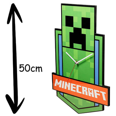 Minecraft XL Premium Metal Wall Clock - Gift Arch