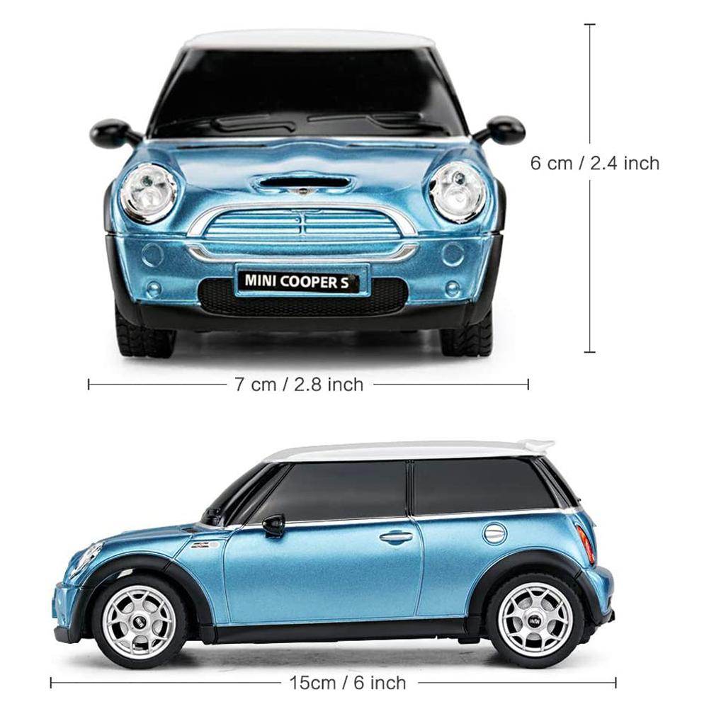 Mini Cooper S Radio Controlled Car 1:24 Scale Blue - Gift Arch