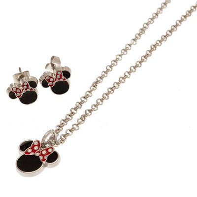 Minnie Mouse Fashion Jewellery Necklace & Earring Set - Gift Arch