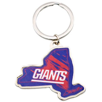 New York Giants State Shape Keyring - Gift Arch